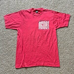 Vintage 1989 Nitty Gritty Dirt Band Tour T-Shirt Pink Single Stitch Size M